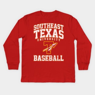 Southeast Texas University Baseball Kids Long Sleeve T-Shirt